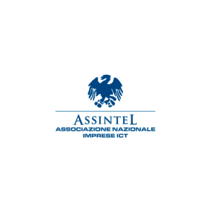 Logo Assintel in quanto SIGEMI HSC è un'azienda associata ad Assintel