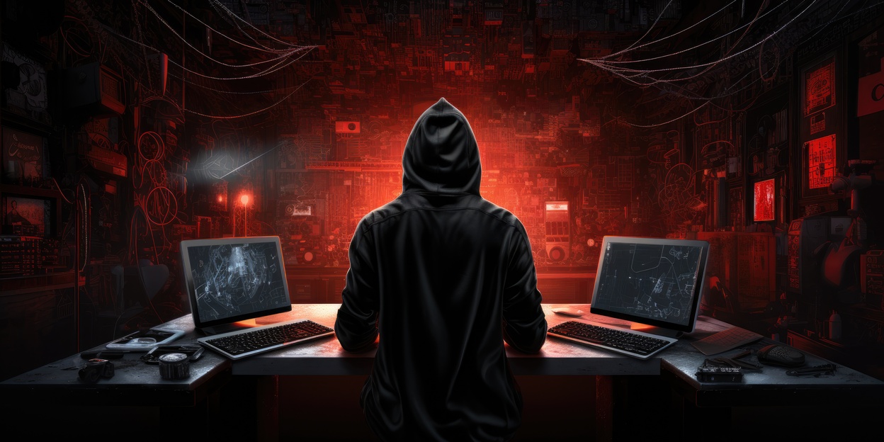 Rappresentazione visiva del Dark Web e del traffico illecito di dati aziendali. Servizio di Dark Web Monitoring e threat intelligence di Sigemi HSC e Carapace.Network per rilevare credenziali compromesse, prevenire ransomware e proteggere il perimetro informatico.